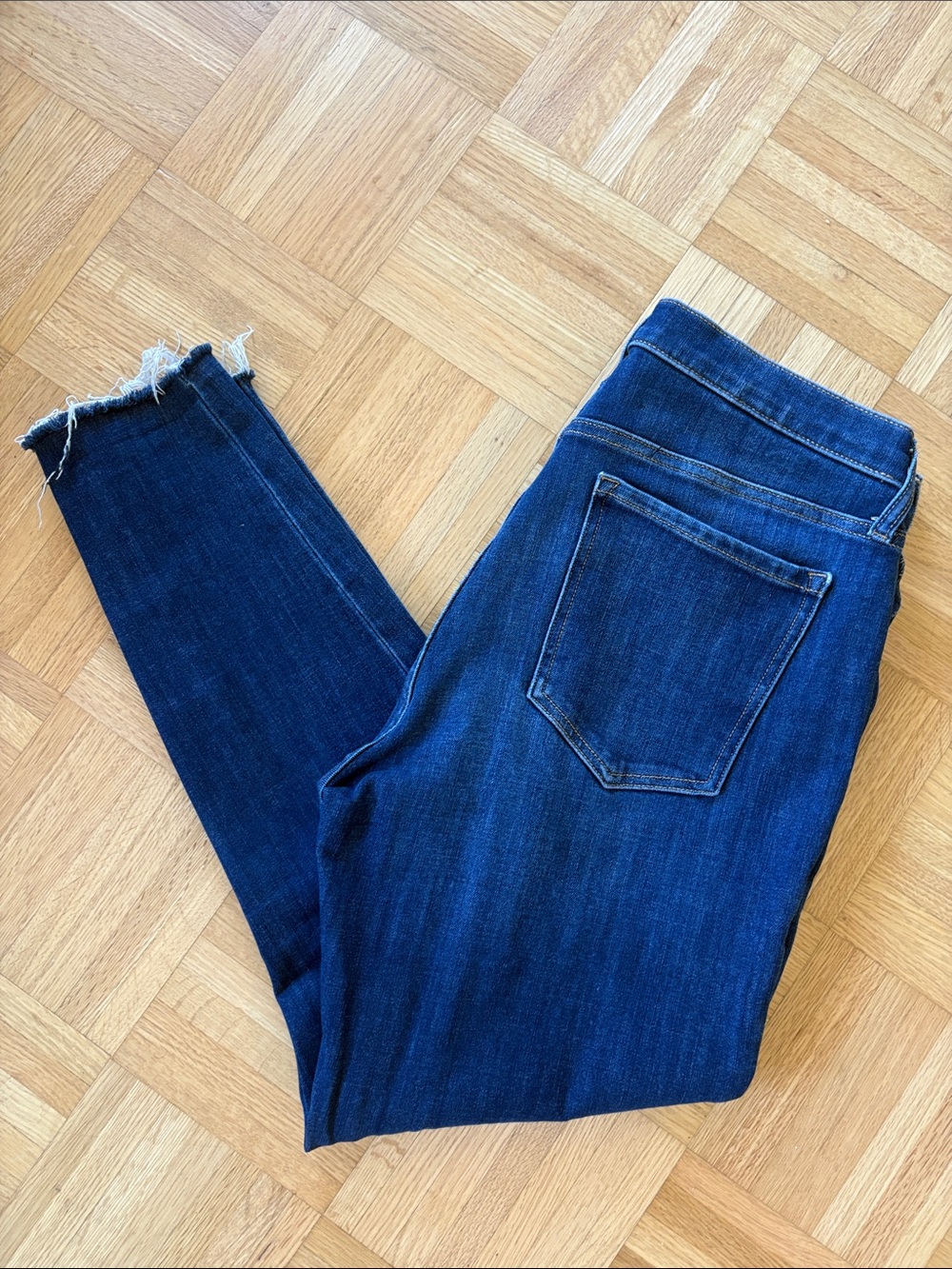 Banana Republic Mid Rise Dark Blue  Skinny Jeans - Premium Stretch Denim